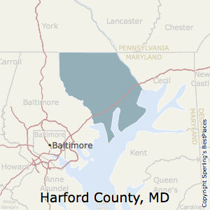 county harford maryland md map
